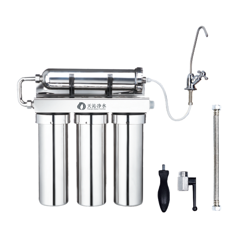 Stainless Steel 5-level Deep Fine Filtration Pipeline Water Purifier Stainless Steel 5-level Deep Fine Filtration Pipeline Water Purifier